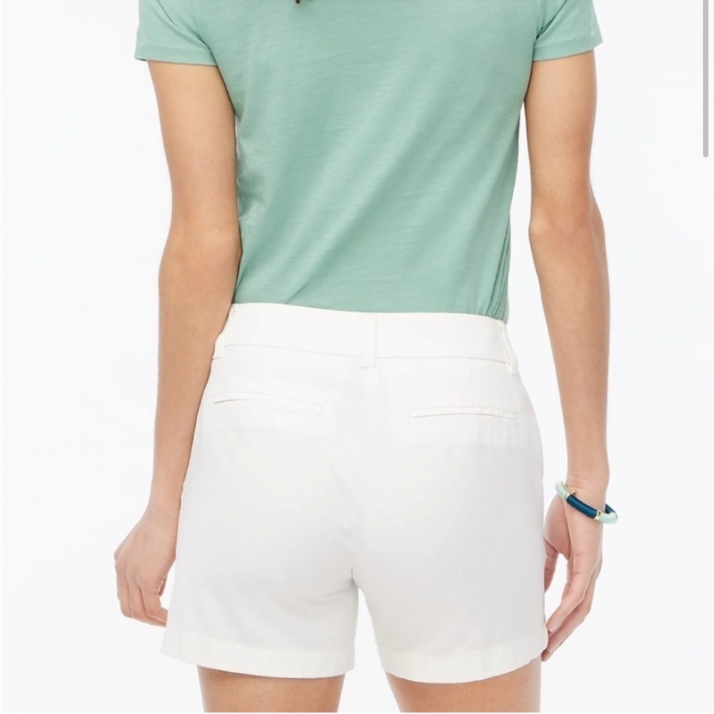 J crew 5” classic shorts in white NWOT